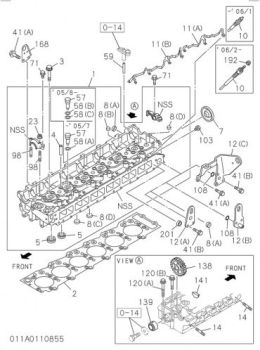 Головка блока цилиндров Hitachi ZX330-3