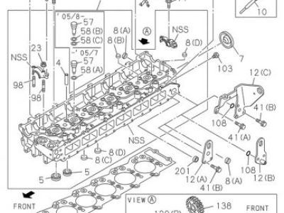 Головка блока цилиндров Hitachi ZX330-3